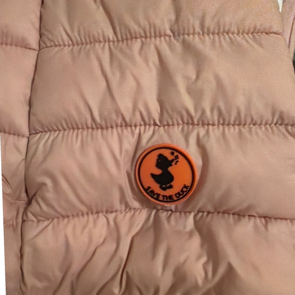 Save The Duck Womens Ultra Light Puffer Vest Blush Pink Plumtech Size 2 M Medium - Picture 4 of 9